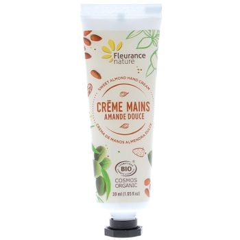 Crème mains amande douce bio Fleurance nature - tube de 30 ml