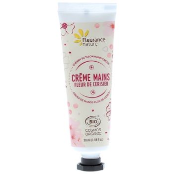 Crème mains fleur de cerisier bio Fleurance nature - tube de 30 ml