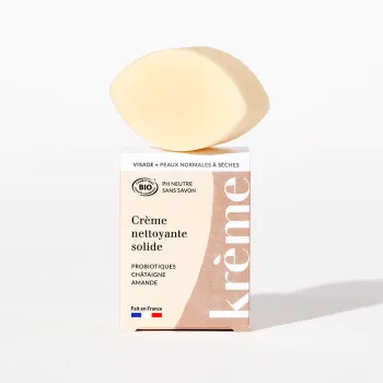 Crème nettoyante solide visage bio Krème - pain de 50g