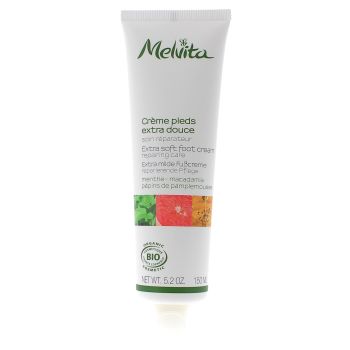 Crème pour les pieds extra douce bio Melvita - tube 150 ml