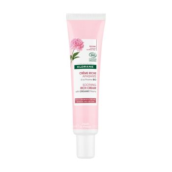 Crème riche apaisante à la pivoine bio Klorane - tube de 40ml