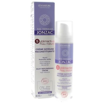 Sublimactive peau mature Crème soyeuse reconstituante bio Eau thermale Jonzac - flacon de 40 ml