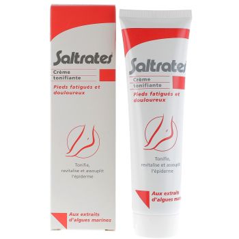 Crème tonifiante pieds fatigués et douloureux Saltrates - tube de 100 ml