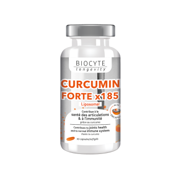 Curcumin x185 Biocyte - boîte de 30 capsules micro-encapsulés