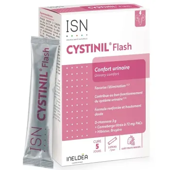 Cystinil flash confort urinaire Ineldea - boite de 10 sticks