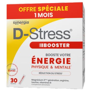 D-Stress Booster Synergia - boîte de 30 sachets