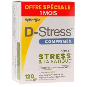 D-Stress Synergia - boîte de 120 comprimés