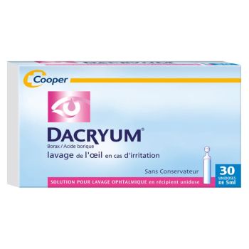 Dacryum solution pour lavage ophtalmique - 30 récipients unidoses