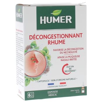 Décongestionnant rhume Humer - spray nasal de 20 ml