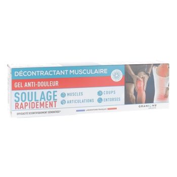 Décontractant musculaire Gel anti-douleur Granions - tube de 100 ml