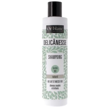 Delicânesse Shampoing au lait d'ânesse bio Or Blanc - flacon de 250ml