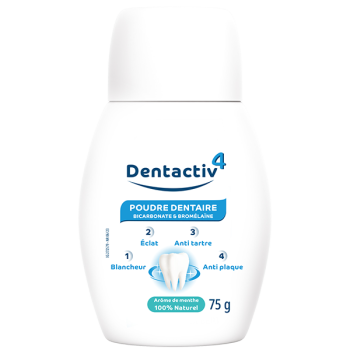 DentActiv-4 Poudre dentaire Gilbert - flacon de 75g