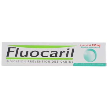 Gel dentifrice Bi-Fluoré 250 mg Fluocaril - tube de 125 ml