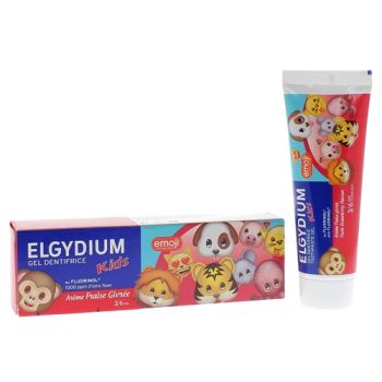 Dentifrice Elgydium kids emoji 3-6 ans fraise givrée - tube de 50 ml