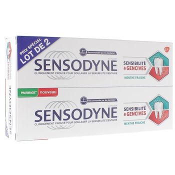 Dentifrice Sensibilité et Gencives Sensodyne - lot de 2x75 ml