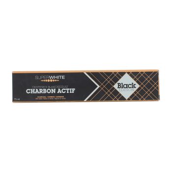 Dentifrice blancheur au charbon actif black edition SuperWhite - tube de 75ml