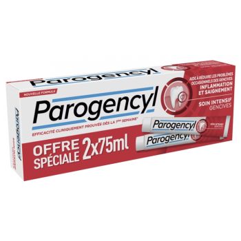 Dentifrice soin intense gencives Parogencyl - lot de 2 tubes