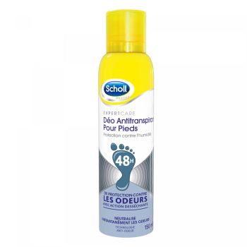 Déodorant anti-transpirant pour pieds 48h Scholl - spray de 150 ml