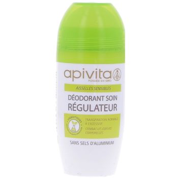 Déodorant soin régulateur Apivita - Roll-on de 40 ml