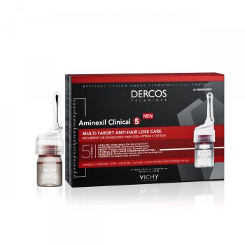 Dercos aminexil clinical 5 Homme Vichy - boîte de 21 monodoses