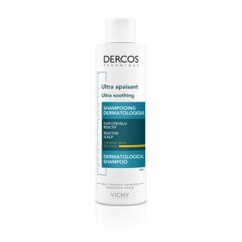 Dercos ultra apaisant shampooing sans sulfate cheveux secs Vichy - flacon de 200 ml