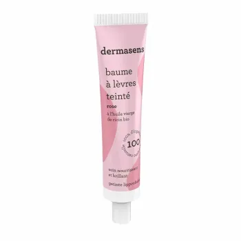 Dermasens Baume à lèvres teintés Rose Marque Verte - tube de 15ml