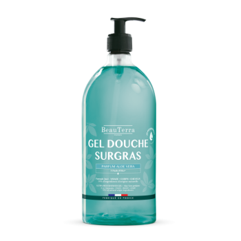 Gel douche surgras Aloe Vera Beauterra - flacon de 1 L