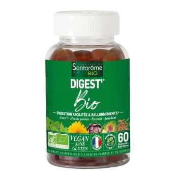 Digest' bio Santarome - pot de 60 gommes