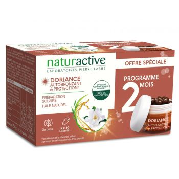 Doriance autobronzant et protection Naturactive - lot de 2x30 capsules