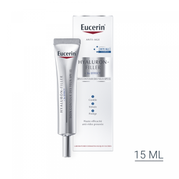 Hyaluron-filler soin contour des yeux 3x effect SPF 15 Eucerin - tube de 15 ml