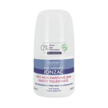 Déo non parfumé 24h haute tolérance bio Eau Thermale Jonzac - roll-on de 50ml