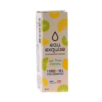 Eau exquise les trois citrons AGST Developpement - flacon compte-gouttes de 10ml