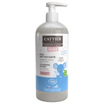 Eau nettoyante bio Cattier - flacon-pompe de 500 ml