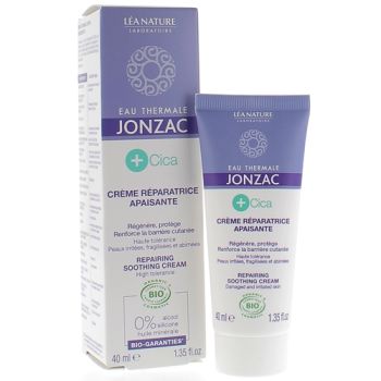 Eau thermale Jonzac +Cica Crème réparatrice apaisante bio Léa Nature - tube de 40 ml