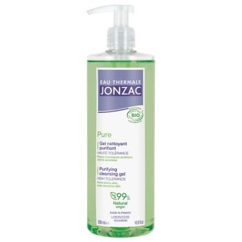 Eau thermale Jonzac Pure gel nettoyant purifiant Léa Nature - flacon-pompe de 500 ml