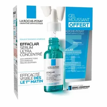 Effaclar Sérum ultra-concentré La Roche-Posay - flacon pipette de 30ml + gel moussant purifiant de 50ml offert