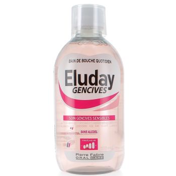 Eluday Gencives Bain de bouche Pierre Fabre - flacon de 500ml + Gobelet doseur