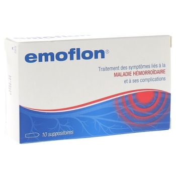 Emoflon hémorroïdes - boîte de 10 suppositoires