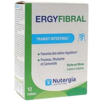 Energy fibral transit intestinal Nutergia - boite de 12 cubes