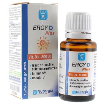 Ergy D plus Nutergia - flacon de 15 ml