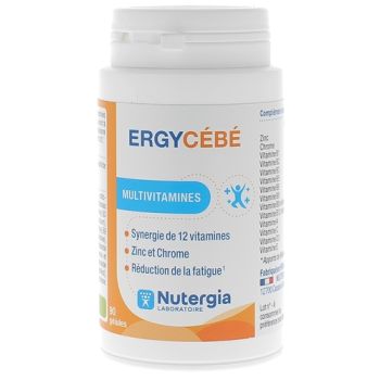 Ergycébé multivitamines Nutergia - boite de 90 gélules