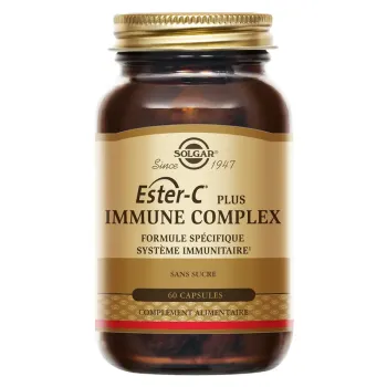 Ester-C plus immune complex Solgar - boite de 60 capsules