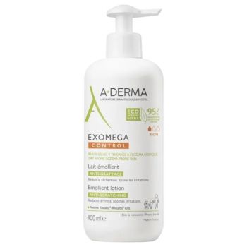 Exomega Control Lait émollient A-Derma - flacon-pompe de 400 ml