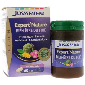 Expert Nature Bien-Être du Foie Juvamine - boîte de 60 comprimés