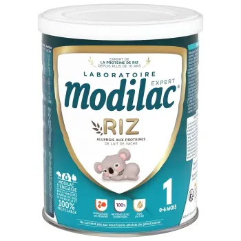 Lait de riz en poudre 1er âge 0-6 mois Modilac Expert - pot de 400g