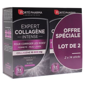 Expert collagène intense Forté Pharma - lot de 2 boîtes de 14 sticks