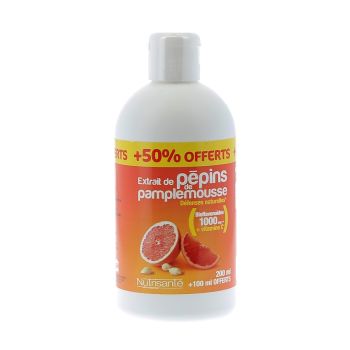 Extrait de pépins de pamplemousse Nutrisanté - flacon de 200 ml + 100 ml offerts