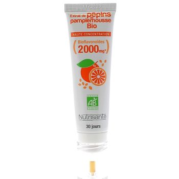 Extrait de pépins de pamplemousse bio Nutrisanté - tube de 30 ml