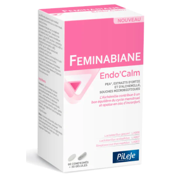 Feminabiane Endo'Calm PiLeJe - boîte de 60 comprimés et 30 gélules