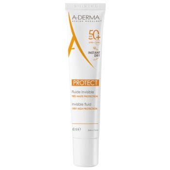 Fluide Invisible Protect SPF50+ A-Derma - tube de 40 ml